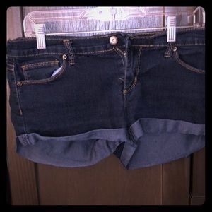 Denim shorts